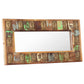 Mirror with Buddha Cladding Solid Reclaimed Wood Hallway Multi Sizes
