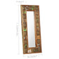 Mirror with Buddha Cladding Solid Reclaimed Wood Hallway Multi Sizes