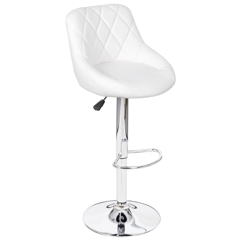 2x Bar Stool Faux Leather Kitchen Dining Room Seating Multi Colors