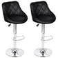 2x Bar Stool Faux Leather Kitchen Dining Room Seating Multi Colors