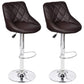 2x Bar Stool Faux Leather Kitchen Dining Room Seating Multi Colors