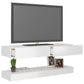 vidaXL TV Cabinet with LED Lights High Gloss White 47.2"x13.8"-7