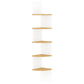 vidaXL Wall Corner Shelf Chipboard Home Rack Shelf Furniture Multi Colors-16