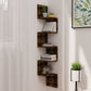 vidaXL Wall Corner Shelf Chipboard Home Rack Shelf Furniture Multi Colors-24