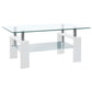 vidaXL Coffee Table 37.4"x21.7"x15.7" Tempered Glass Furniture Multi Colors-5