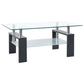 vidaXL Coffee Table 37.4"x21.7"x15.7" Tempered Glass Furniture Multi Colors-10