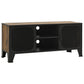 vidaXL TV Cabinet Rustic Brown 41.3"x14.2"x18.5" Metal and MDF-1
