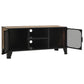 vidaXL TV Cabinet Rustic Brown 41.3"x14.2"x18.5" Metal and MDF-9