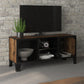 vidaXL TV Cabinet Rustic Brown 41.3"x14.2"x18.5" Metal and MDF-0