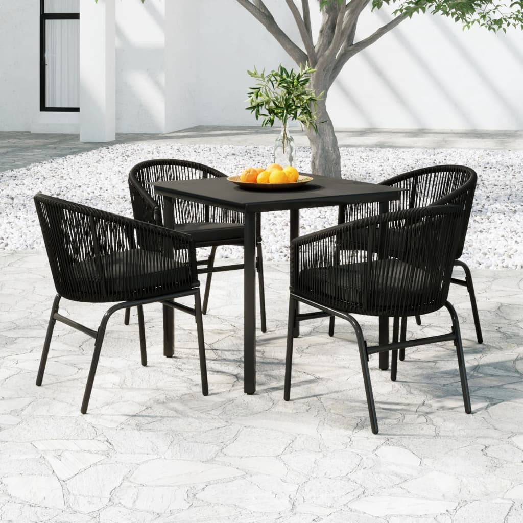 vidaXL Patio Dining Set Seat 3/5/7 Piece Multi Colors 31.5"/55.1" Table Length-15
