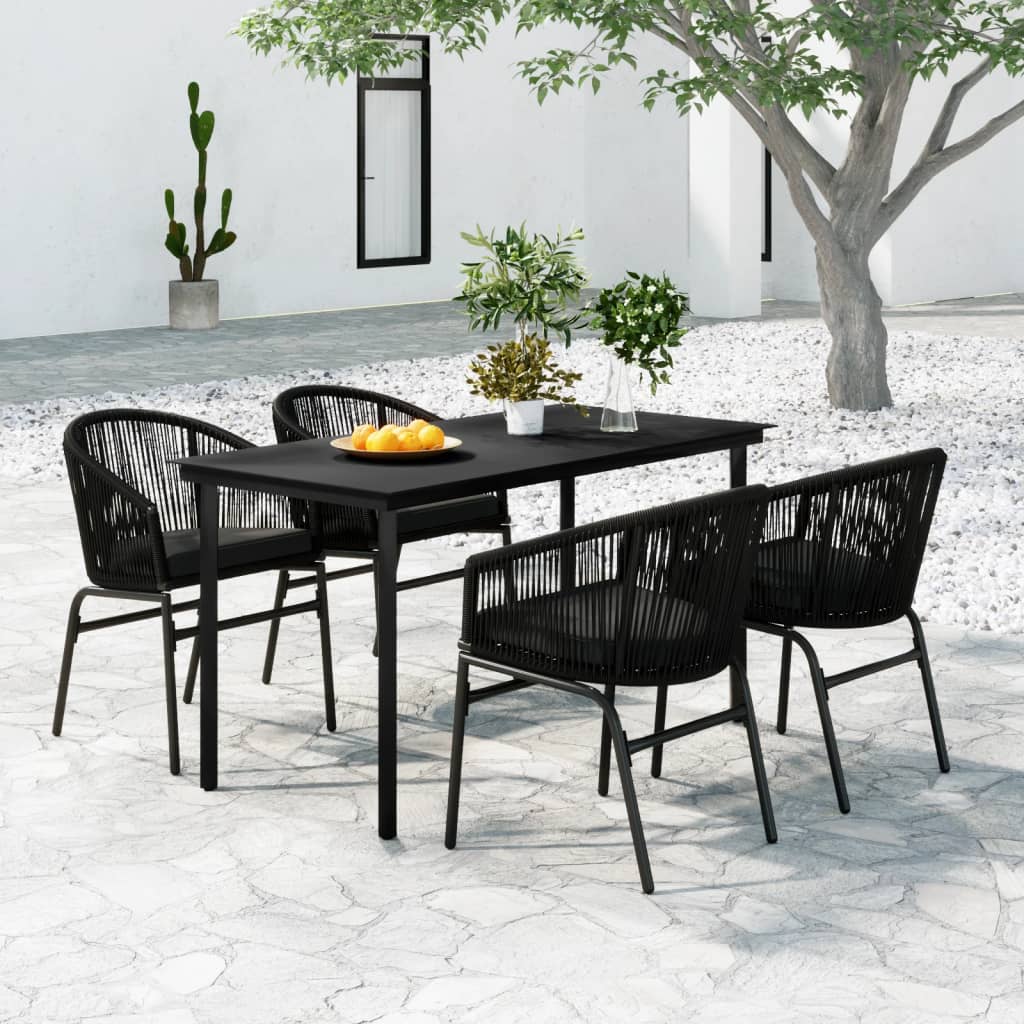 vidaXL Patio Dining Set Seat 3/5/7 Piece Multi Colors 31.5"/55.1" Table Length-22