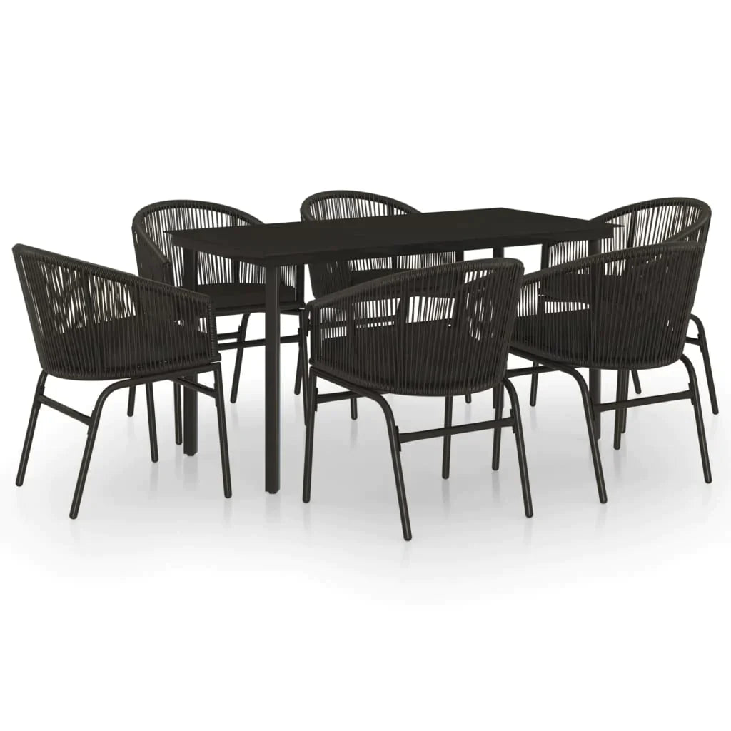 vidaXL Patio Dining Set Seat 3/5/7 Piece Multi Colors 31.5"/55.1" Table Length-16