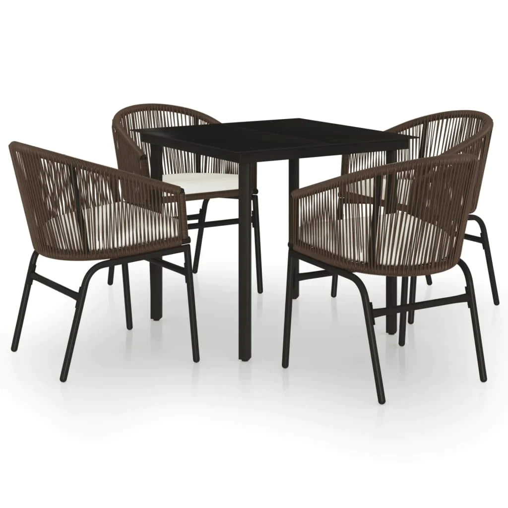 vidaXL Patio Dining Set Seat 3/5/7 Piece Multi Colors 31.5"/55.1" Table Length-30