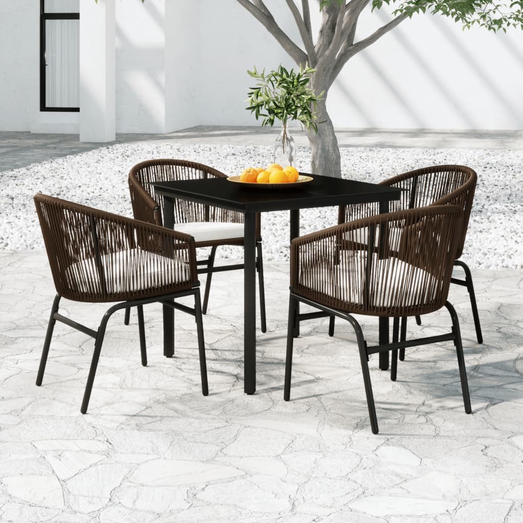 vidaXL Patio Dining Set Seat 3/5/7 Piece Multi Colors 31.5"/55.1" Table Length-31