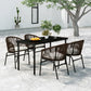 vidaXL Patio Dining Set Seat 3/5/7 Piece Multi Colors 31.5"/55.1" Table Length-32