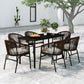 vidaXL Patio Dining Set Seat 3/5/7 Piece Multi Colors 31.5"/55.1" Table Length-27