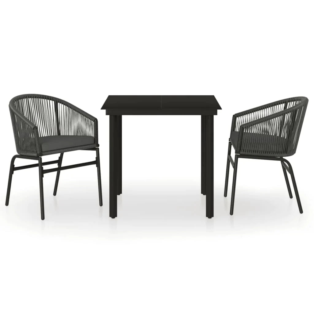 vidaXL Patio Dining Set Seat 3/5/7 Piece Multi Colors 31.5"/55.1" Table Length-2