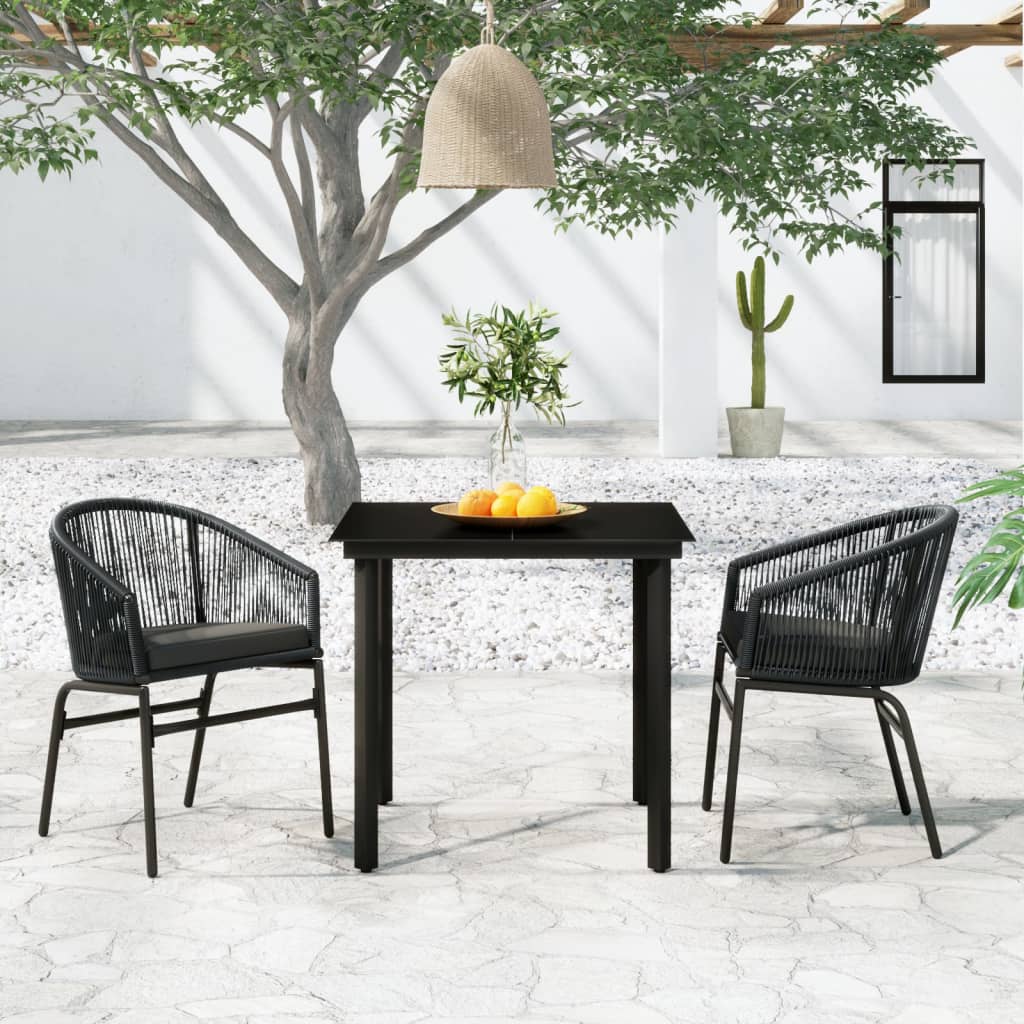 vidaXL Patio Dining Set Seat 3/5/7 Piece Multi Colors 31.5"/55.1" Table Length-3