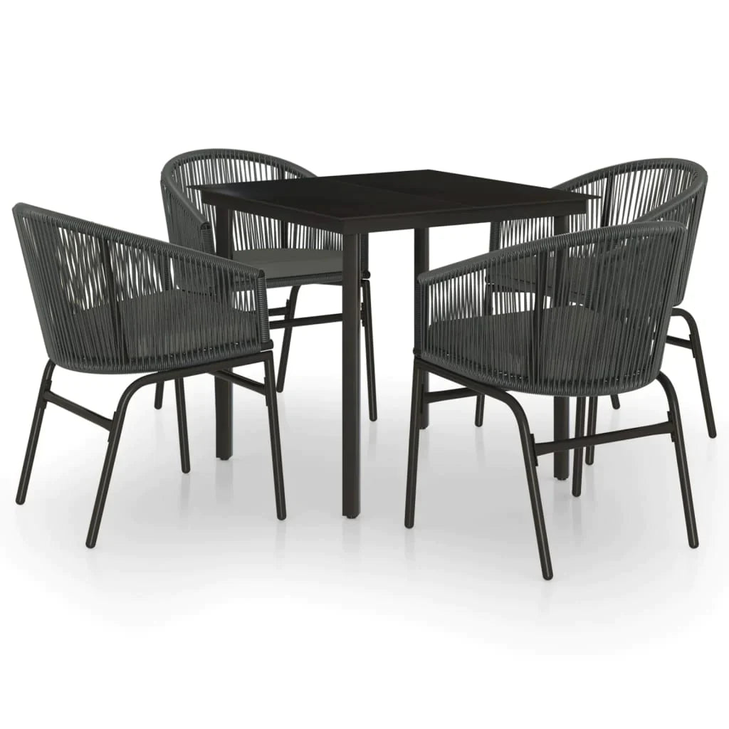 vidaXL Patio Dining Set Seat 3/5/7 Piece Multi Colors 31.5"/55.1" Table Length-8