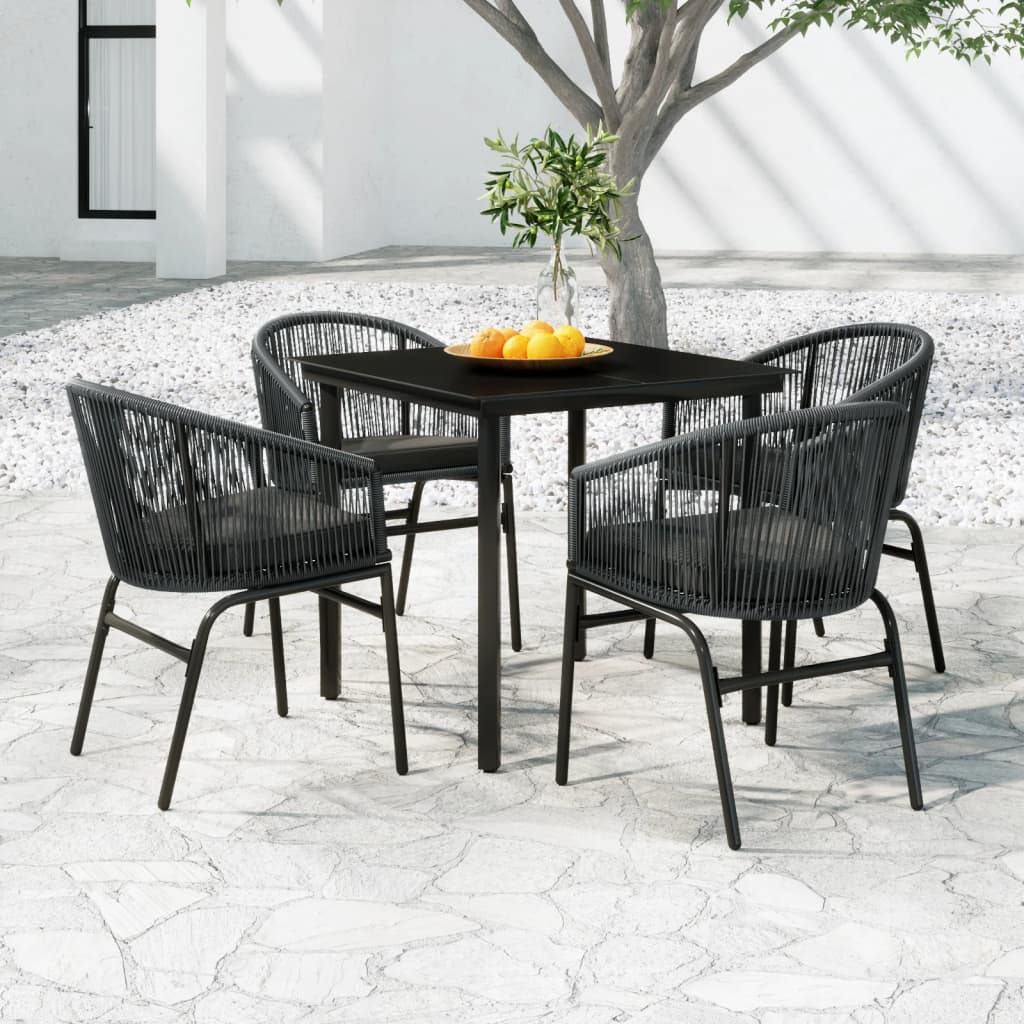 vidaXL Patio Dining Set Seat 3/5/7 Piece Multi Colors 31.5"/55.1" Table Length-9