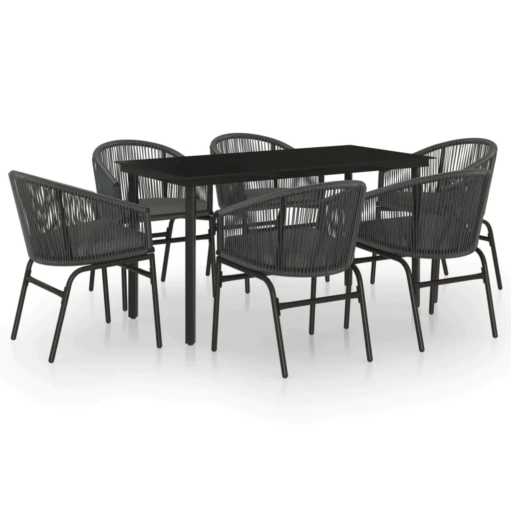 vidaXL Patio Dining Set Seat 3/5/7 Piece Multi Colors 31.5"/55.1" Table Length-33