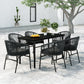 vidaXL Patio Dining Set Seat 3/5/7 Piece Multi Colors 31.5"/55.1" Table Length-1