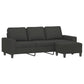 vidaXL Sofa Chair with Footstool Relax Couch Dark Gray/Light Gray Multi Sizes-2
