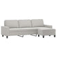 vidaXL Sofa Chair with Footstool Relax Couch Dark Gray/Light Gray Multi Sizes-4