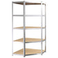 vidaXL 2/3x 5-Layer Heavy-duty Shelves Steel&Engineered Wood Rack Gray/Silver-33