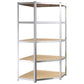 vidaXL 2/3x 5-Layer Heavy-duty Shelves Steel&Engineered Wood Rack Gray/Silver-24