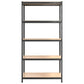 vidaXL 2/3x 5-Layer Heavy-duty Shelves Steel&Engineered Wood Rack Gray/Silver-5