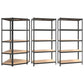 vidaXL 2/3x 5-Layer Heavy-duty Shelves Steel&Engineered Wood Rack Gray/Silver-9