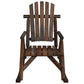vidaXL Patio Rocking Chair 27.2"x37.8"x39.8" Solid Wood Spruce-1