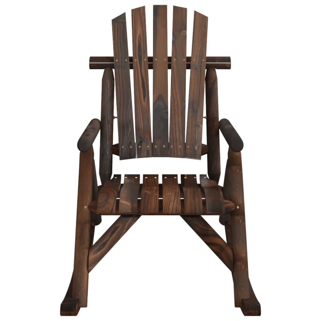 vidaXL Patio Rocking Chair 27.2"x37.8"x39.8" Solid Wood Spruce-1