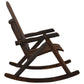 vidaXL Patio Rocking Chair 27.2"x37.8"x39.8" Solid Wood Spruce-2