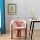 Contemporary Designed  Fabric Upholstered Accent/Dining Chair /Barrel Side Chairs -set of 2
