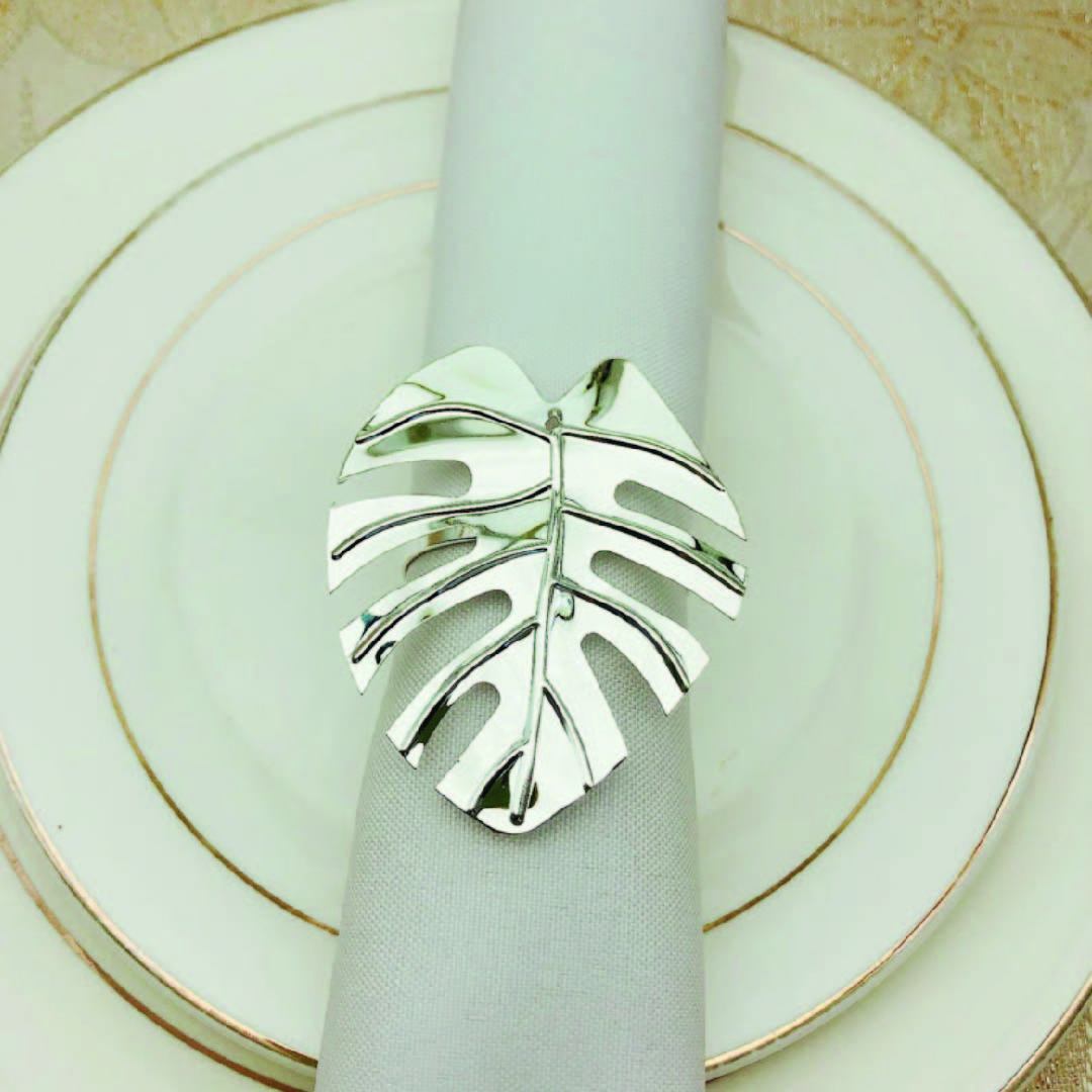 Leaf Napkin Ring Set of 6-1