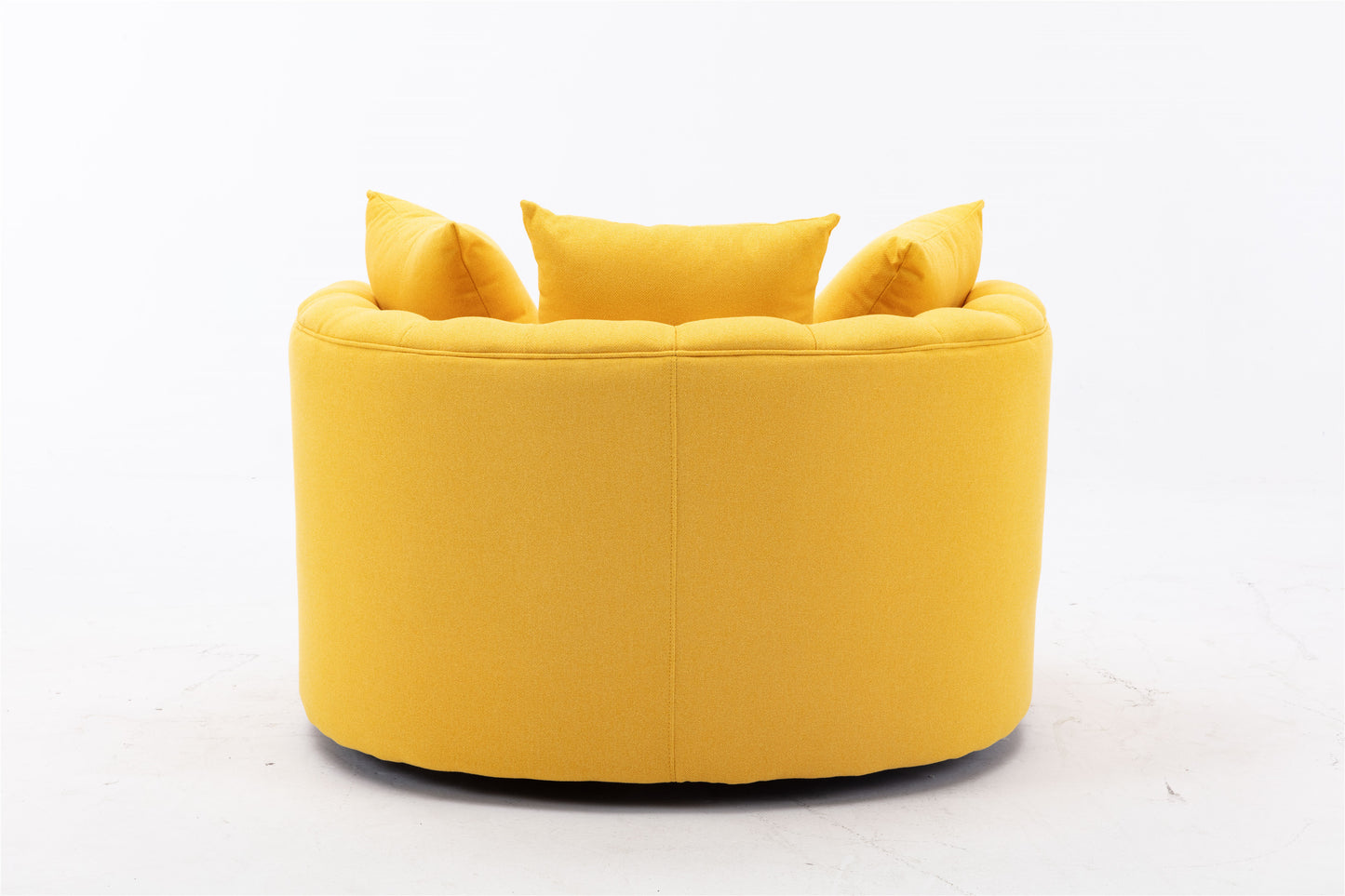 Modern  Akili swivel accent barrel chair 