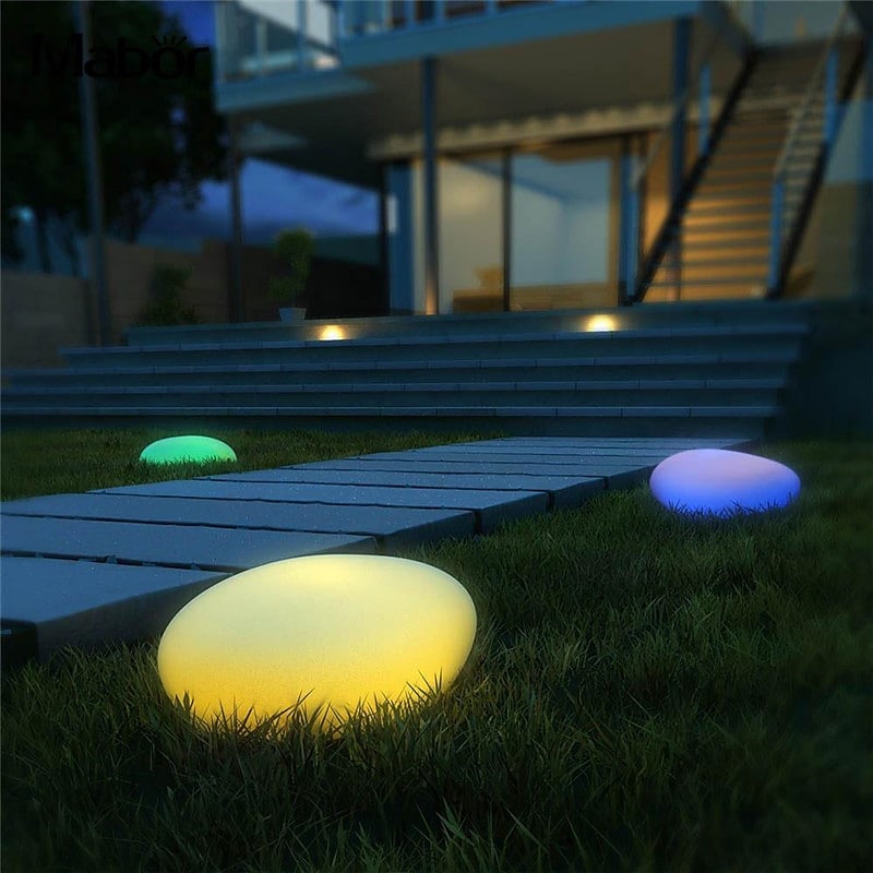 Indoor & Outdoor Solar Cobblestone Light-3