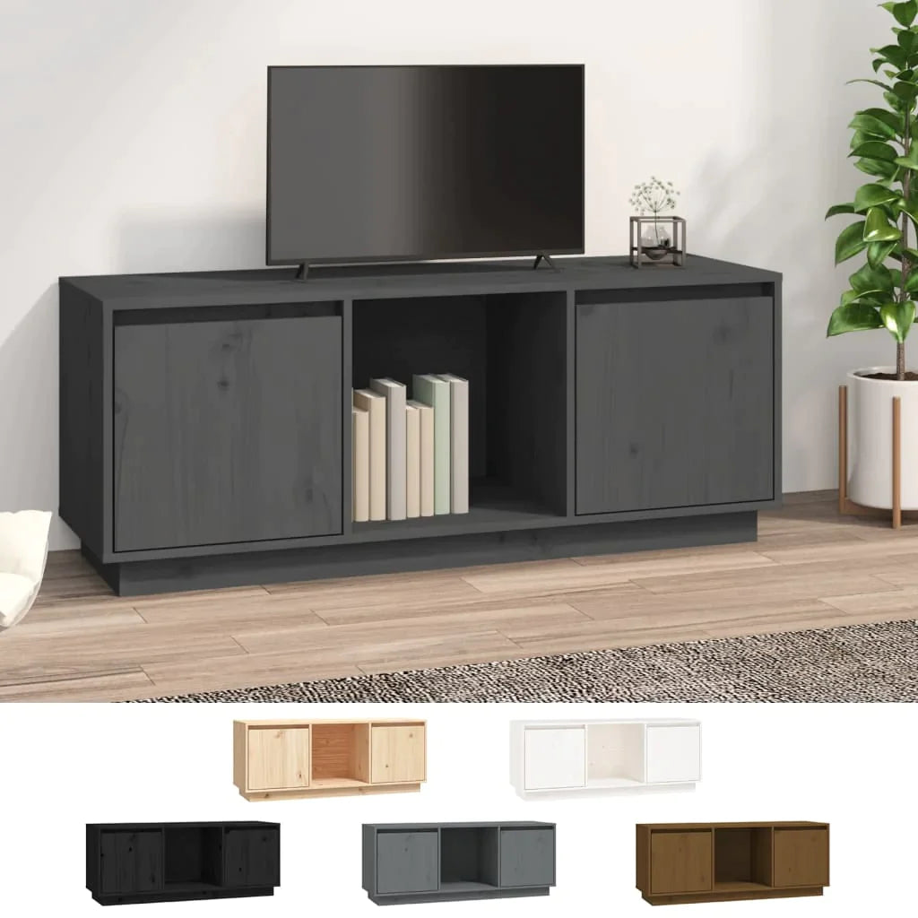 vidaXL Solid Wood Pine TV Cabinet Wooden HiFi Side Cabinet Stand Multi Colors-1